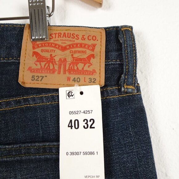 Levi's 527 Slim Bootcut Jeans Men's Size 40x32 Blue Denim Western Cowboy - Picture 9 of 12